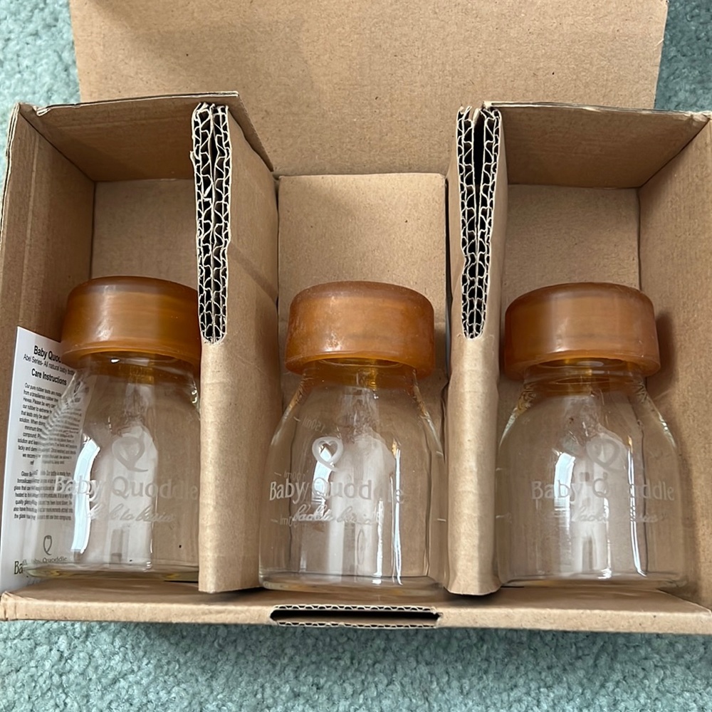 Baby Quoddle Glass Bottles